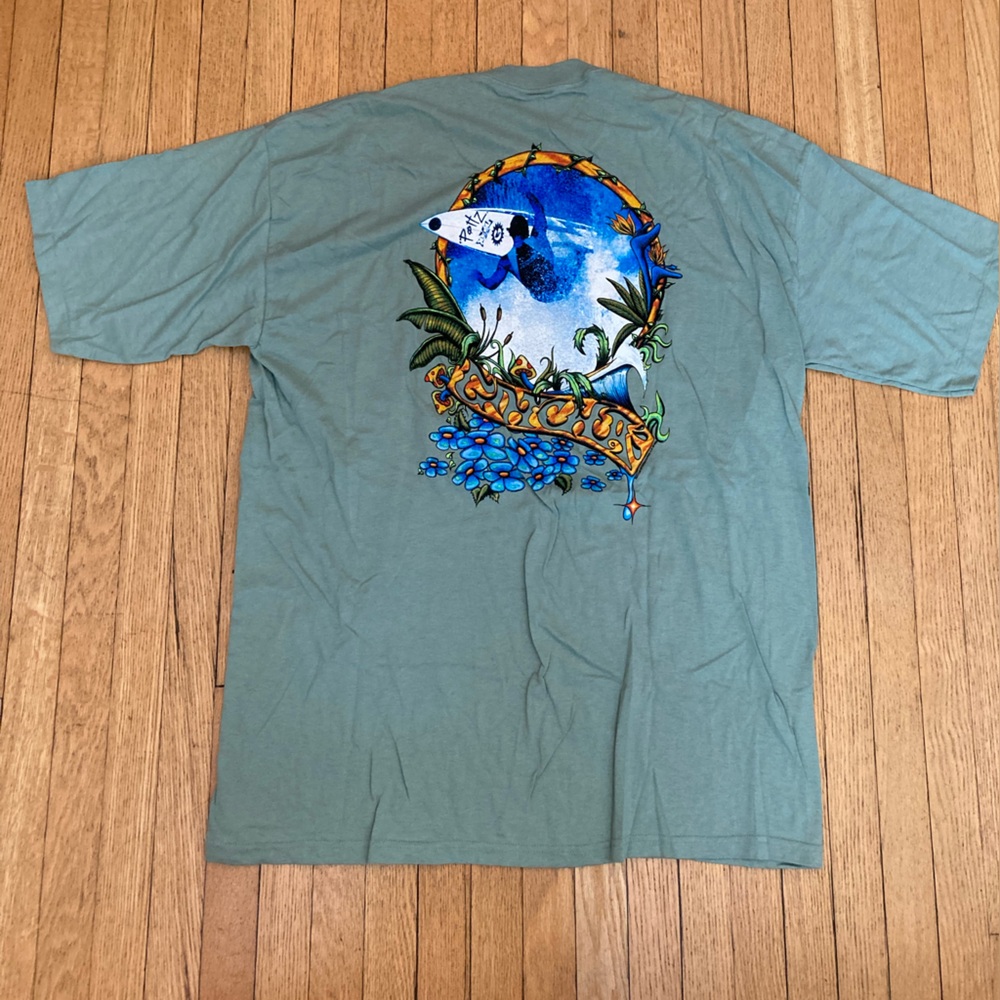 VTG 80s Gotcha Surf Tee Shirt XL Made in USA - Picture 5 of 5